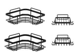 Iron Triangle Bathroom Storage Rack Set