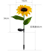 Solar Powered Sunflower LED Light